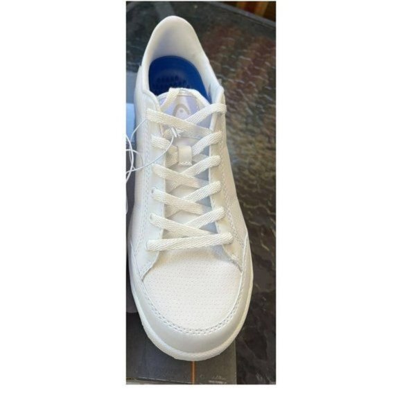 Only 1 Right Foot Men's Shoes Head  White Navy Heather Slip Resistant Size 10 - Picture 6 of 10